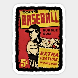 VINTAGE BASEBALL - TOPPS CARDS EXTRA FEATURE Sticker